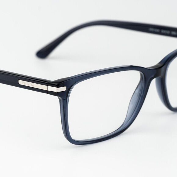 Prada Women Eyeglasses Blue Crystal Square Unisex PR14WV 08Q1O1 BRAND NEW main image 4